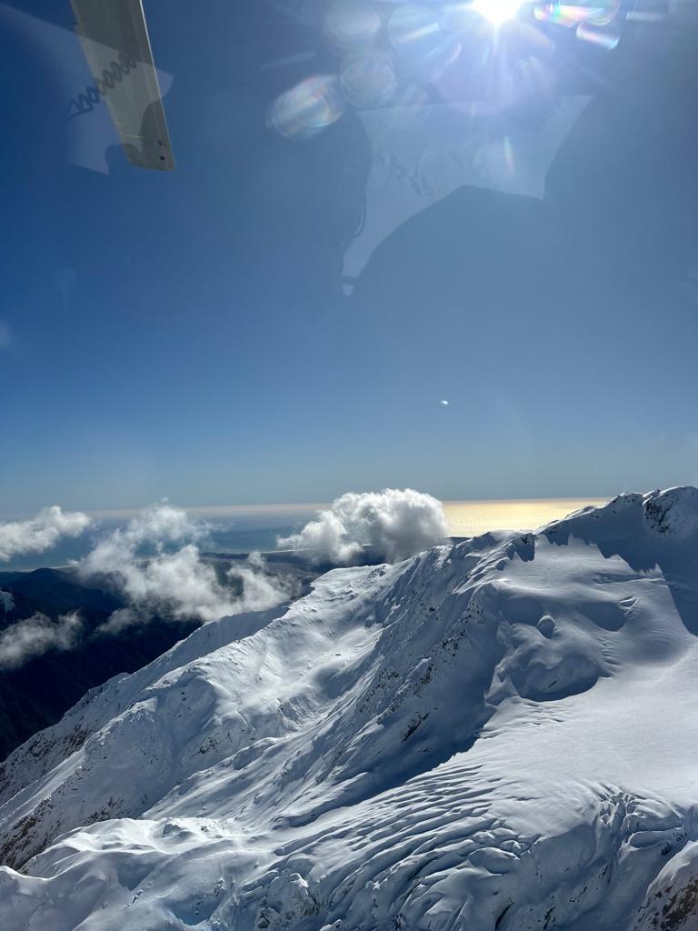 Vista de los Alpes en Nueva Zelanda